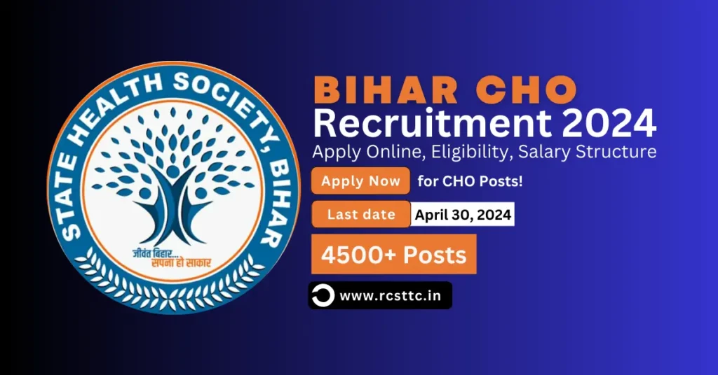 SHS Bihar CHO Recruitment 2024 Apply Online, Notification, Eligibility Criteria, Salary Structure