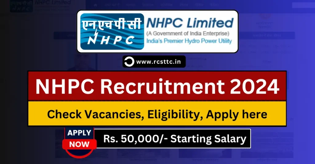 NHPC Recruitment 2024 Apply Online, Check Notification, Eligibility, Salary Structure